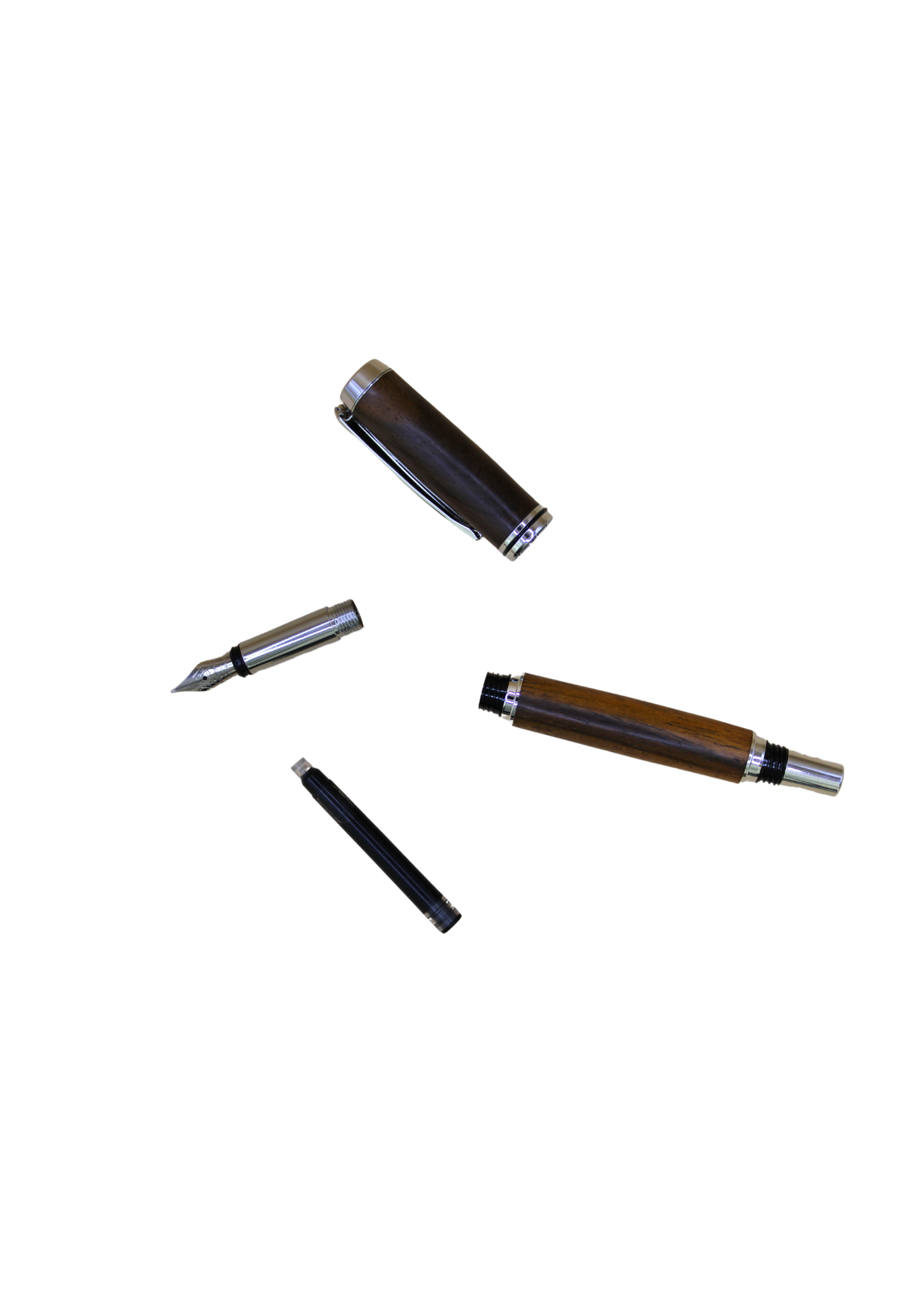 Pack 3 stylos et 2 crayons en bois de cocobolo