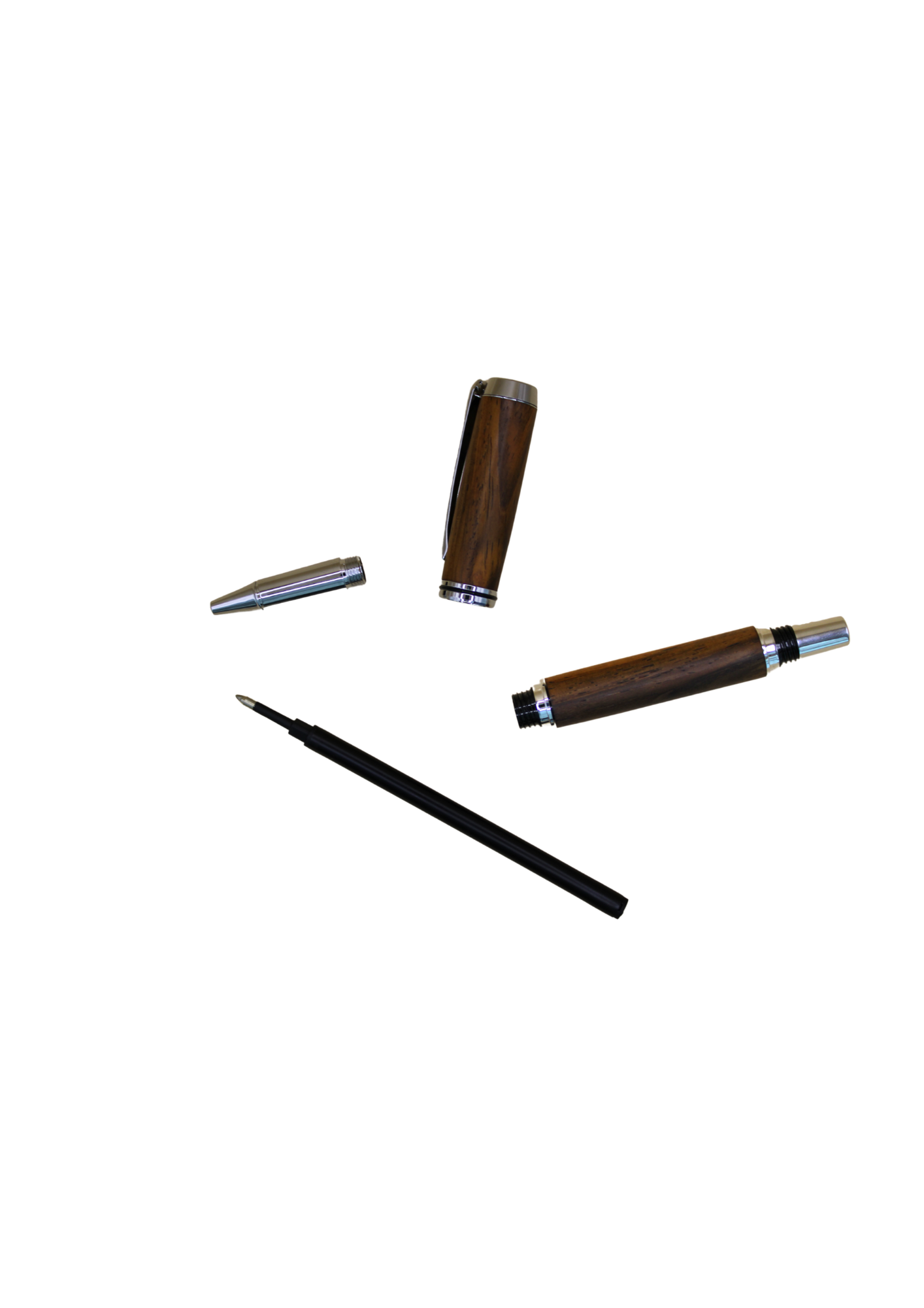 Pack 3 stylos et 2 crayons en bois de cocobolo
