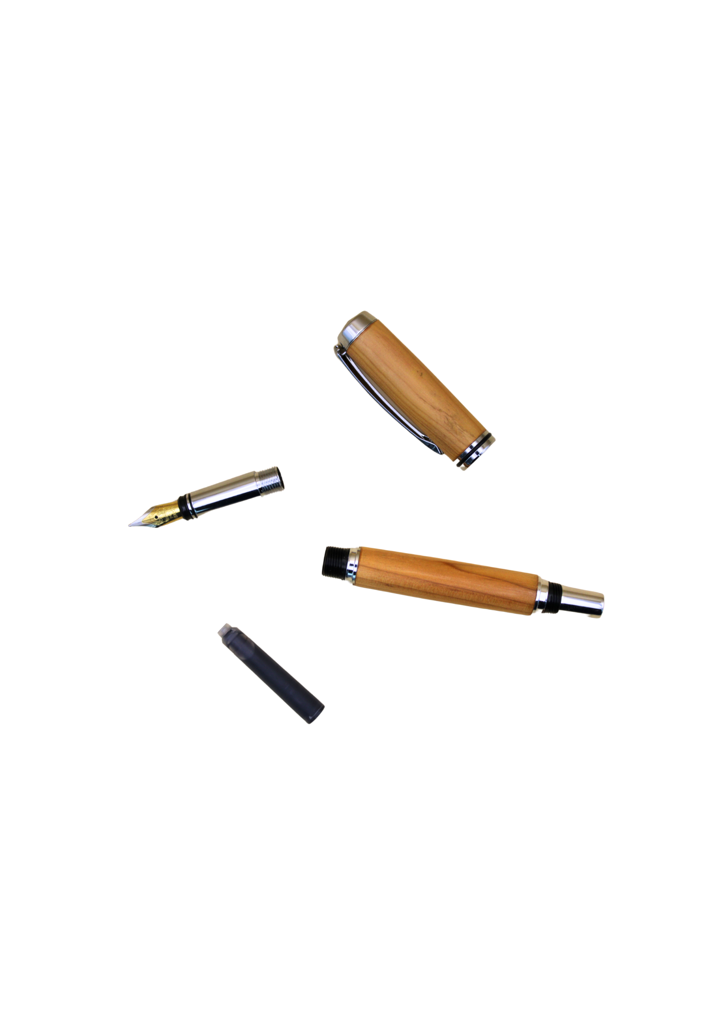 Stylo à plume en bois d'olivier
