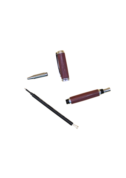 Pack 3 stylos en bois d'amarante