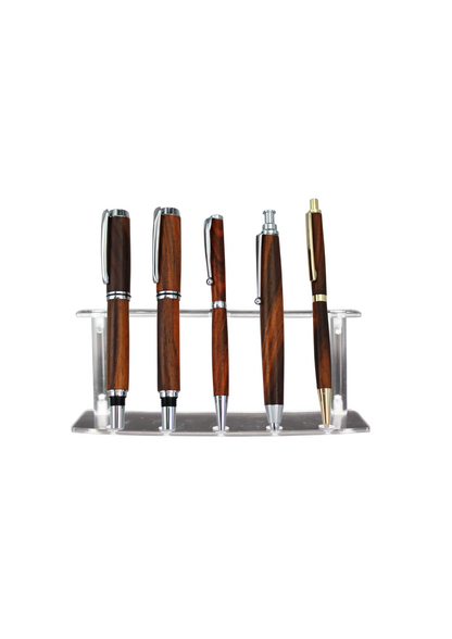 Pack 3 stylos et 2 crayons en bois de cocobolo
