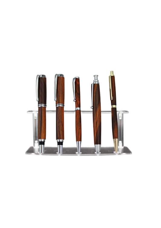 Pack 3 stylos et 2 crayons en bois de cocobolo