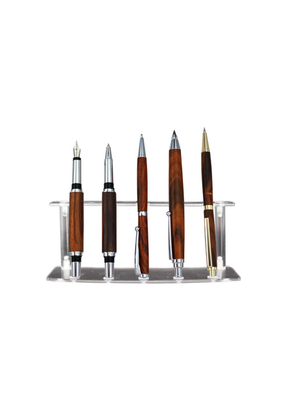 Pack 3 stylos et 2 crayons en bois de cocobolo